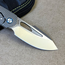 将图片加载到图库查看器，M390 powder steel folding knife, TC4 titanium alloy handle

