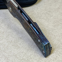 将图片加载到图库查看器，M390 powder steel folding knife, TC4 titanium alloy handle

