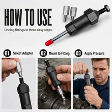 将图片加载到图库查看器，Industrial Grease Unclogger - Professional Grade GreaseClearer, Heavy Duty Steel Body Tools for Mechanics, 600+PSI High Pressure Spiral Press, M6-M8-M10 ThreadAdapters, for Tractors &amp; Automotive Maintenance
