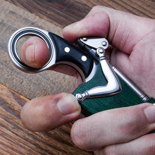 将图片加载到图库查看器，Exquisite pocket knife with solid wood sheath, playable and practical EDC, easy to carry outdoors
