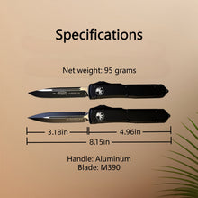 将图片加载到图库查看器，UT Black handle series OTF pocket knife, carry EDC multi-purpose knife with you
