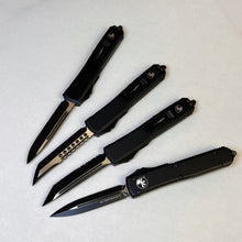 将图片加载到图库查看器，UT Black handle series OTF pocket knife, carry EDC multi-purpose knife with you
