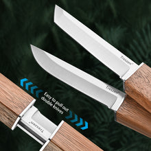 将图片加载到图库查看器，Fixed Blade Double Knife, Camping Hunting Knife, Outdoor, Fishing, Mountaineering, Travel
