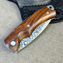 将图片加载到图库查看器，Swedish powder Damascus steel high-end pocket knife, high hardness sharp folding knife
