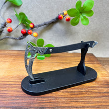 将图片加载到图库查看器，Mini Damascus desktop ornament knife, exquisite EDC
