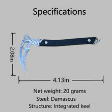 将图片加载到图库查看器，Mini Damascus desktop ornament knife, exquisite EDC
