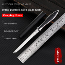 将图片加载到图库查看器，Solid wood pocket knife, letter opener, paring knife, outdoor camping convenient to carry
