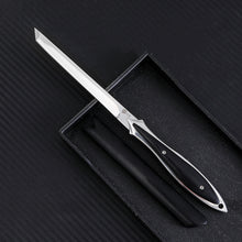 将图片加载到图库查看器，Solid wood pocket knife, letter opener, paring knife, outdoor camping convenient to carry
