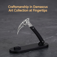 将图片加载到图库查看器，Mini Damascus desktop ornament knife, exquisite EDC
