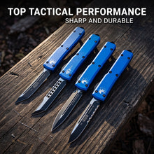 将图片加载到图库查看器，UT-70 Bule OTF Pocket knife,Carry multiple knives with you
