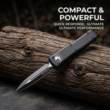 将图片加载到图库查看器，UT Black handle series OTF pocket knife, carry EDC multi-purpose knife with you
