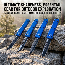 将图片加载到图库查看器，UT-70 Bule OTF Pocket knife,Carry multiple knives with you
