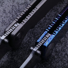 将图片加载到图库查看器，Folding knife, titanium alloy handle S45VN powder steel EDC cutting tool
