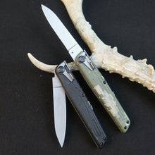 将图片加载到图库查看器，Camouflage Automatic Knife, Pocket Knife, EDC, Camping and Fishing Knife

