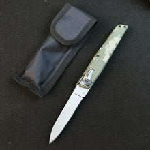 将图片加载到图库查看器，Camouflage Automatic Knife, Pocket Knife, EDC, Camping and Fishing Knife
